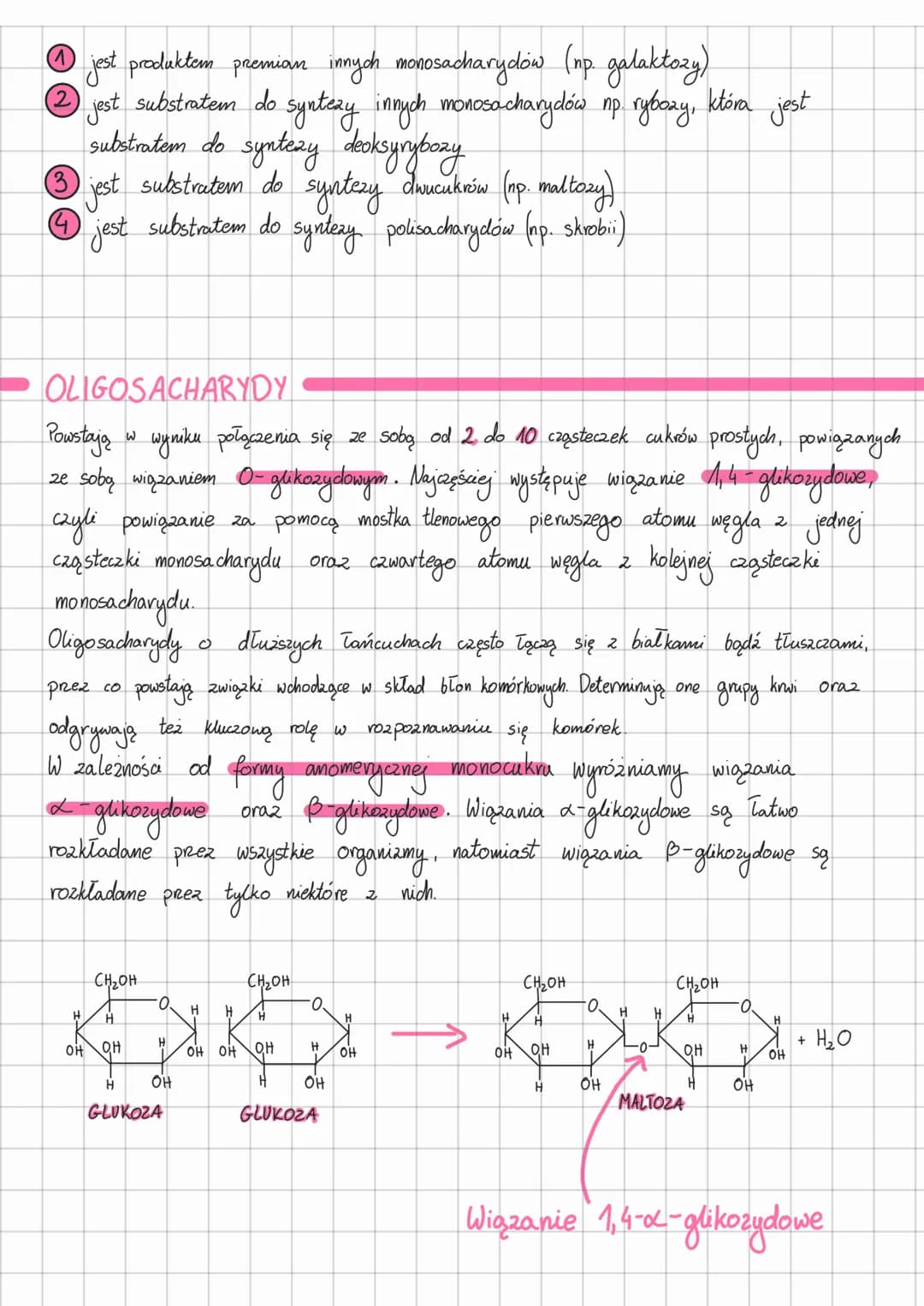 SACHARYDY-BUDOWA
+ FUNKCJE
MONOS ACHARYDY
(cukry proste, jednocukry)
Glukoza (aldoza)
E
H
O
MONOSACHARYDY - cukry proste, jednocukry
Zawiera