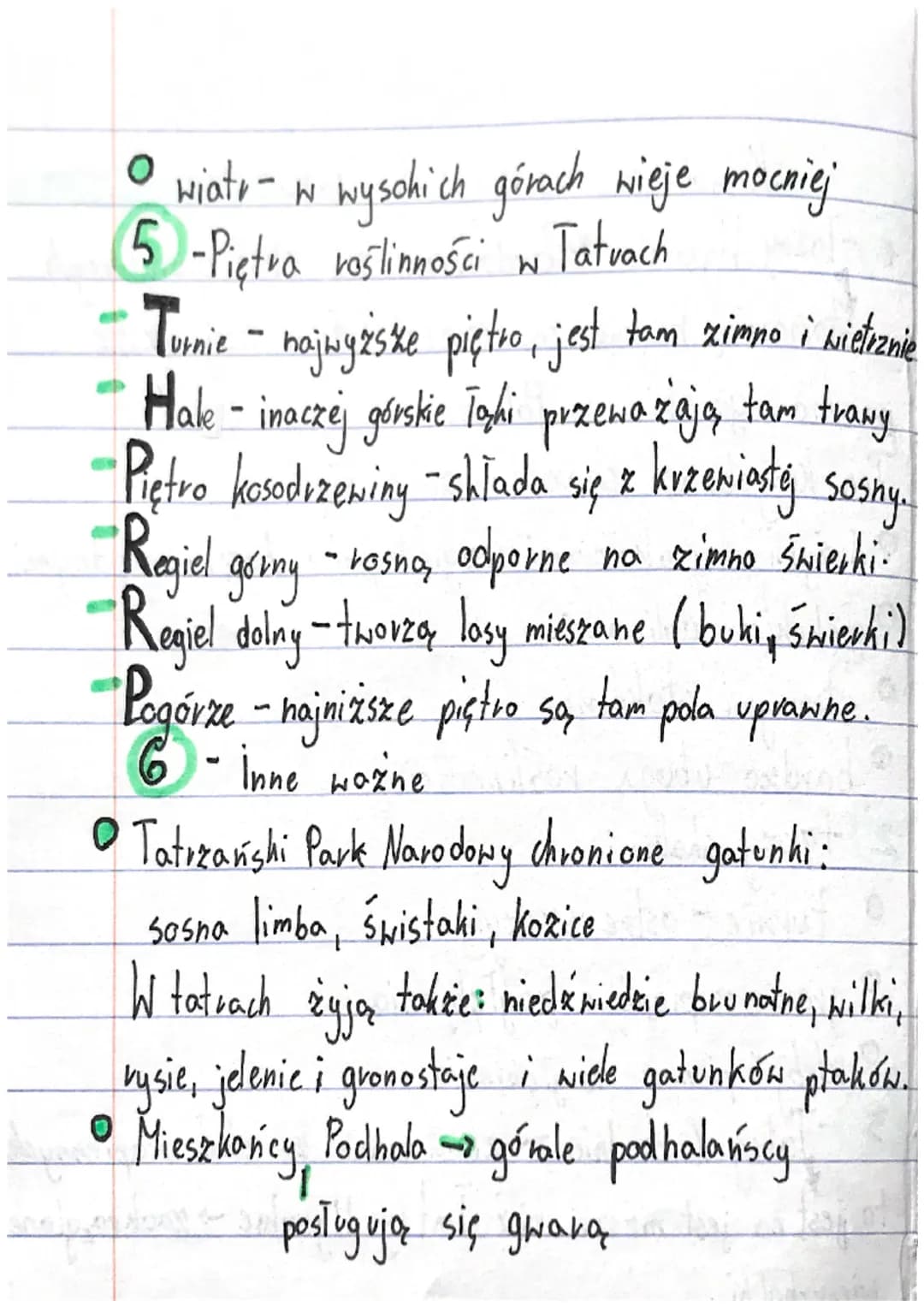 Krajobraz wysokogórshi Tatr
4-Tatry Wysokie zbudowane ze skał granitorych
Stanowią najwyższą część Tatr i najwyższe
pasmo górshie w Polsce.
