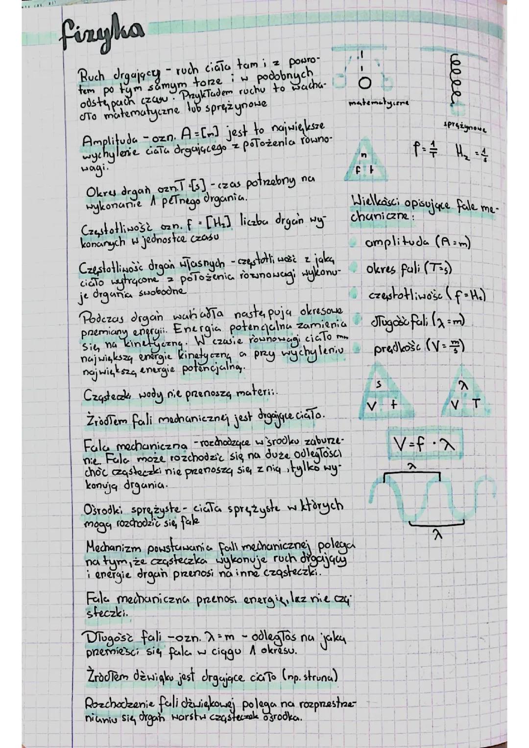 Fale mechaniczne i elektromagnetyczne - Podstawy fizyki