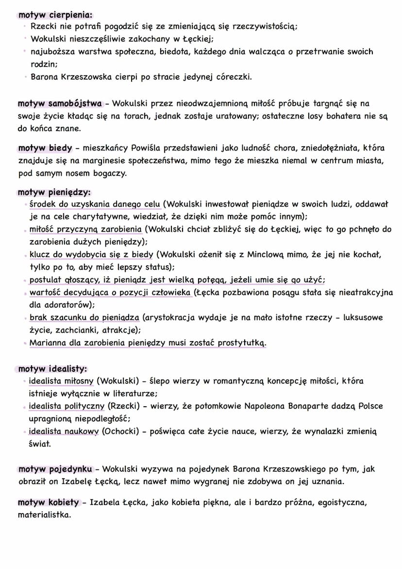 Lalka
Bolesław Prus
gatunek
,,Lalka" jest powieścią realistyczną.
> Ukazane cechy to odtwarzanie świata i środowiska w sposób realistyczny,
