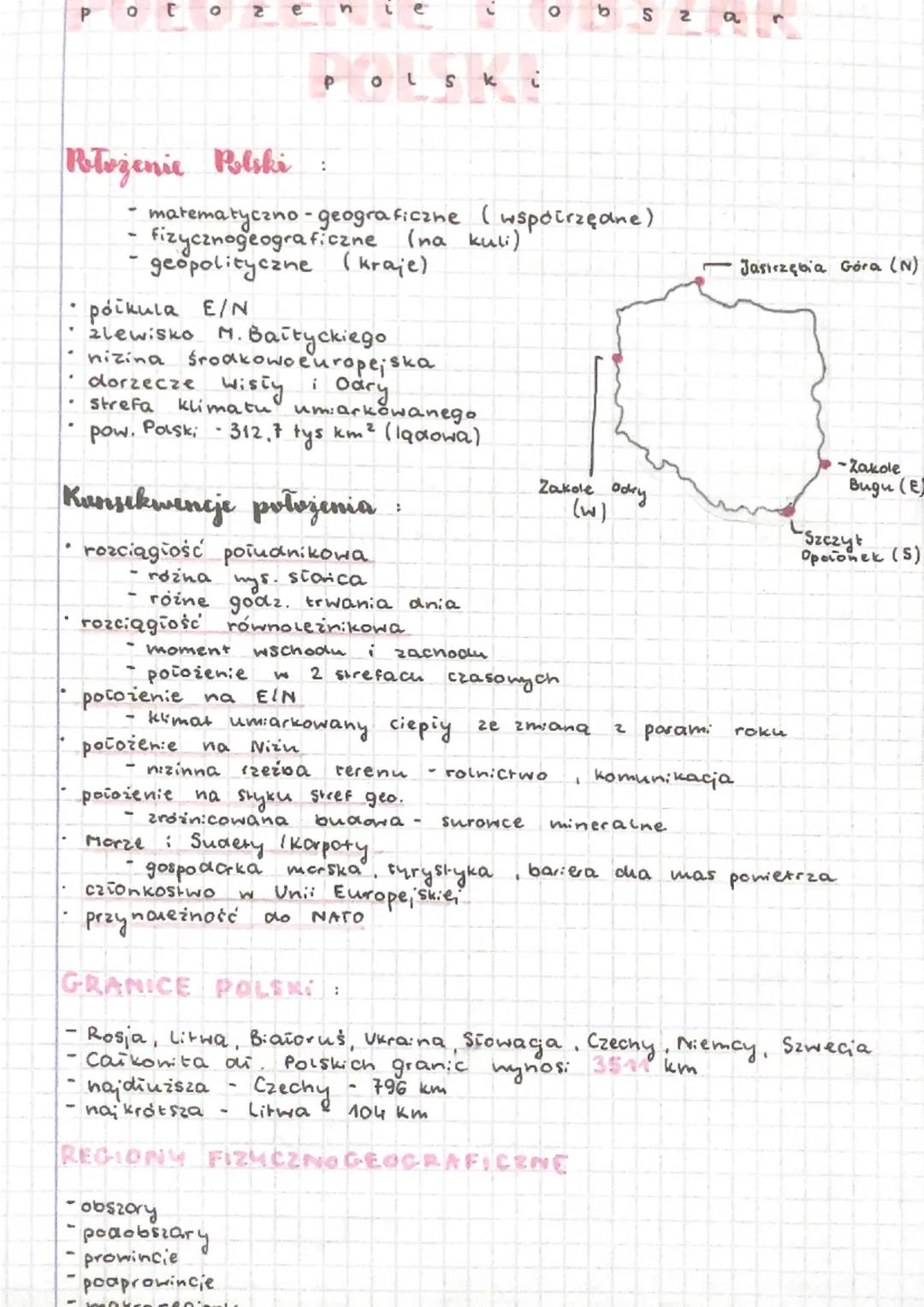 O
.
t O 2
Położenie Polski:
-
półkula E/N
zlewisko M. Bałtyckiego
nizina Środkowoeuropejska
• dorzecze Wisły
i odry
Strefa
matematyczno-geog