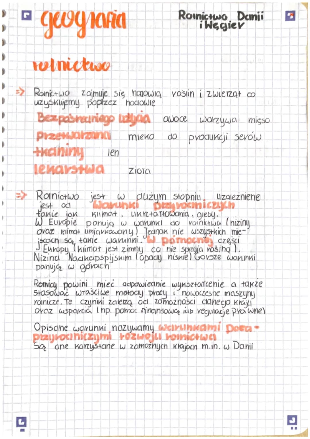 G
geografia
Rolnictwo Danii
iWęgier
wolnictwo
=> Rolnictwo zajmuje się narowią voslin i zwierząt co
uzyskujemy poprzez hodowle
Bez pas reuni