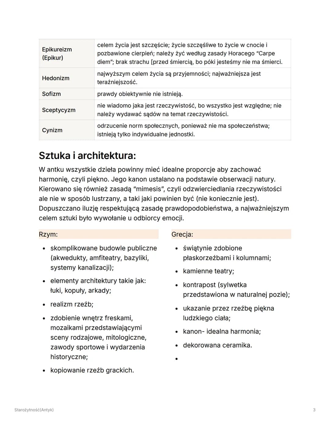 ווי
Starożytność(Antyk)
Charakterystyka epoki:
Ramy czasowe: około 4000 r.p.n.e. - IV-V w.n.e.
Starożytność jest szerokim terminem obejmując