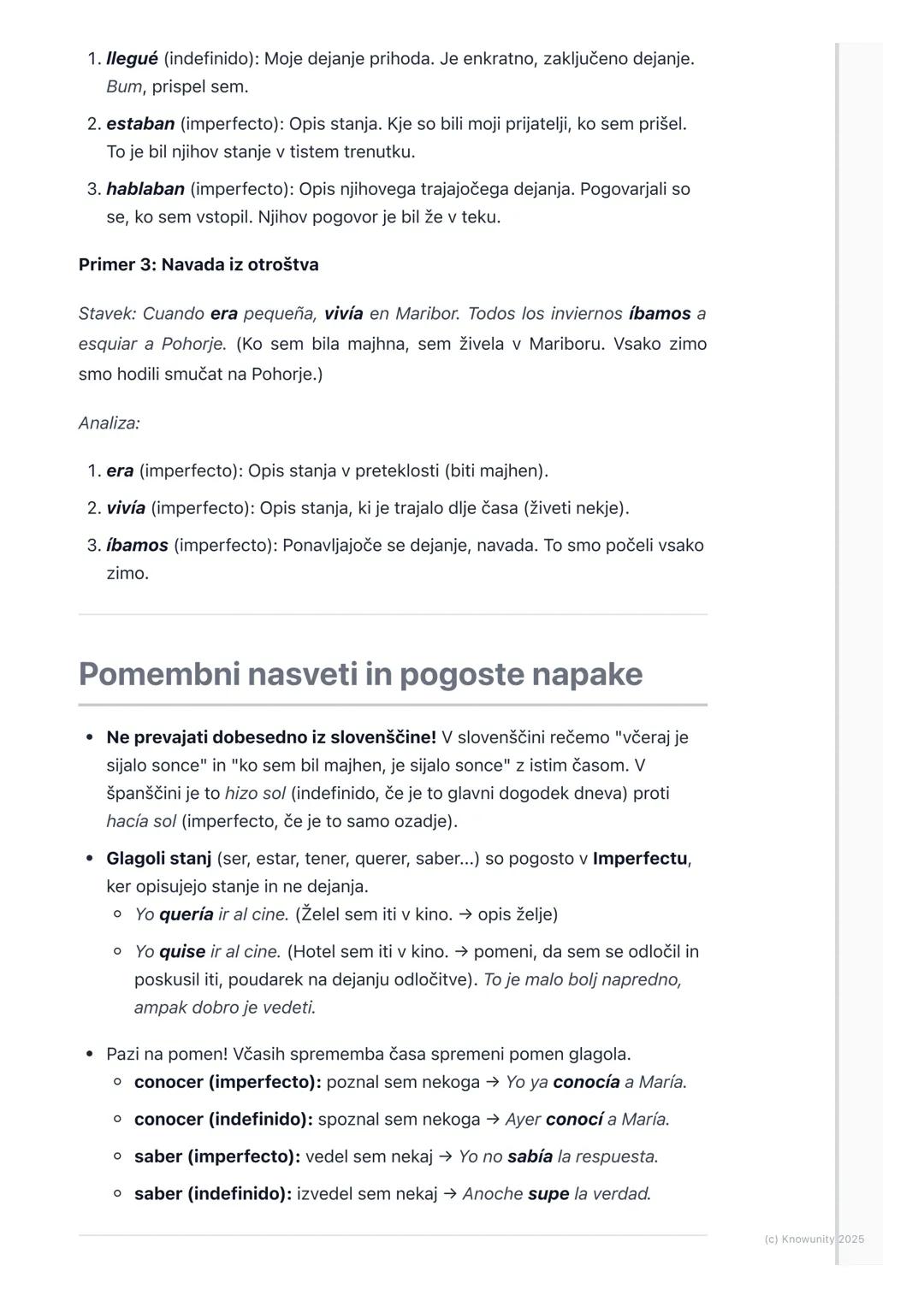 # Razlikovanje med Pretérito
# Indefinido in Imperfecto

Uvod: Indefinido proti Imperfecto

To dvoje je res pomembno za pripovedovanje zgodb