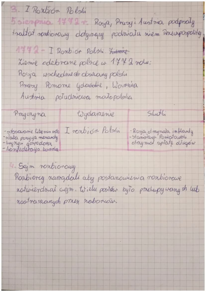 Pierwszy Rozbiór Polska""
4. Pierwsze reformy nowego
Trola
W 1469 nok szlachta wybrała Stanisława
Augusta Poniatowskiego na króla polski. No