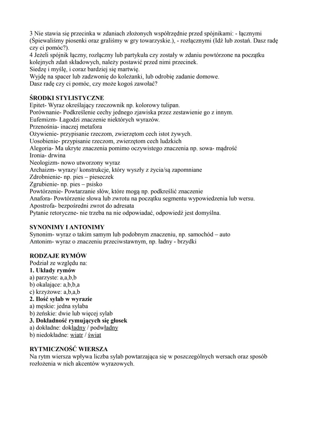 SPÓJNIKI ZDAŃ ZŁOŻONYCH WSPÓŁRZĘDNIE
Łącznie (i, oraz, ani, jak również)
Rozłącznie (albo, lub, czy, bądź)
Przeciwstawnie (a, ale, lecz, zaś