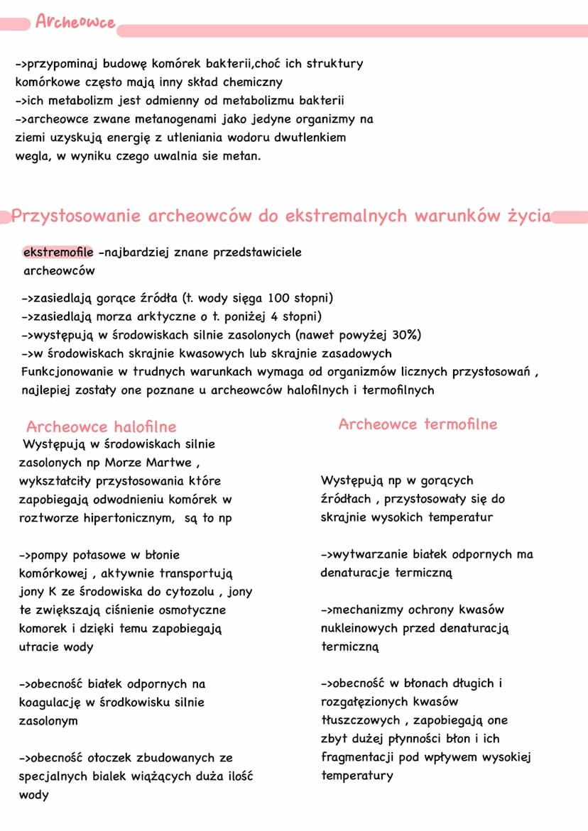 Bakterie i archeowce
-> są organizmami prokariotycznymi
(bez jądra komórkowego)
-> są organizmami
kosmopolitycznymi- występują na
całej kuli