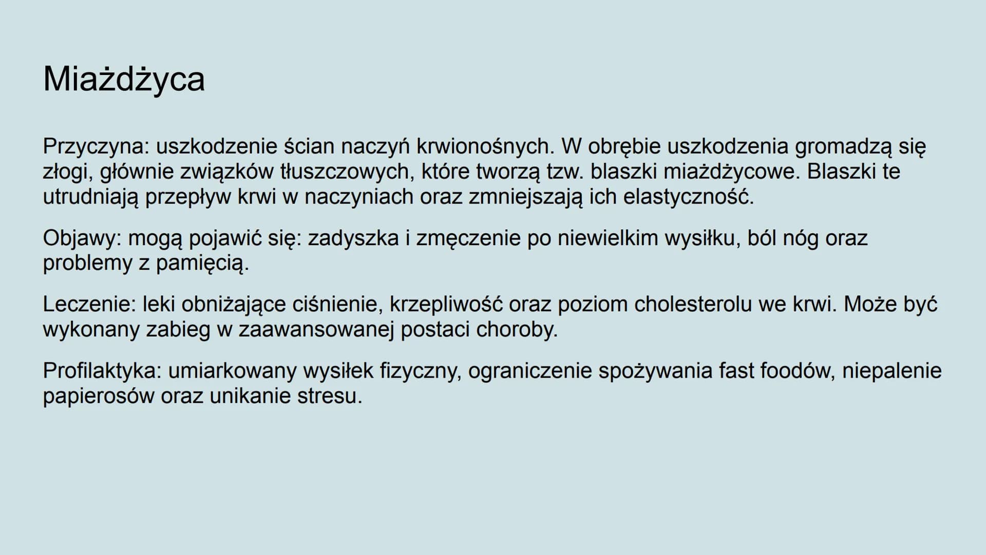 Higiena i choroby układu
krwionośnego Jak dbać o układ krwionośny?
Odpowiednia dieta,
Unikanie spożywania alkoholu i palenia papierosów,
Umi
