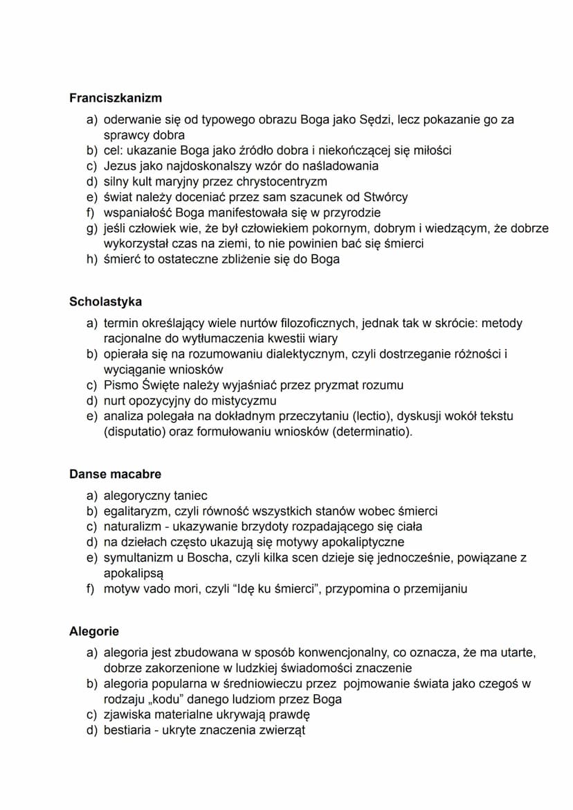 Pojęcia
a) apoteoza - pochwała danej rzeczy
b) archaizm - wyraz który wyszedł z użycia
c) chorał gregoriański - jednogłośny śpiew w liturgii