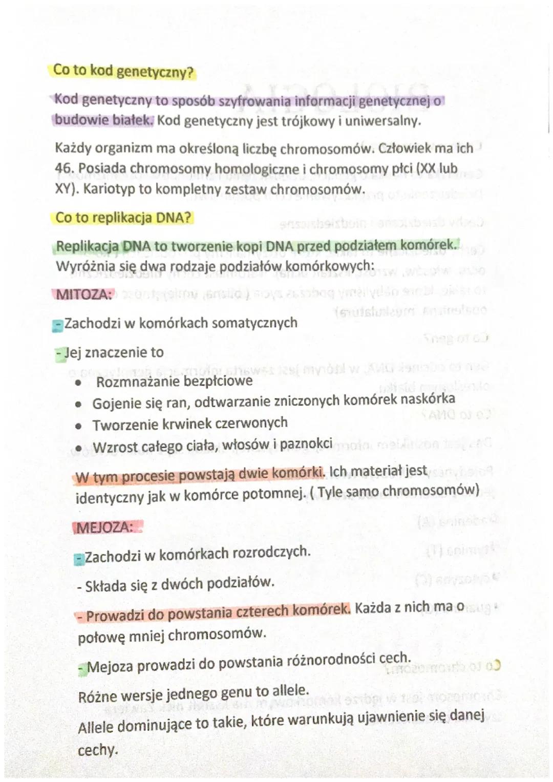 # BIOLOGIA

Czym jest genetyka?da pár

Genetyka to nauka o genach, dziedziczeniu i zmienności organizmów.
Dziedziczenie to przekazywanie cec