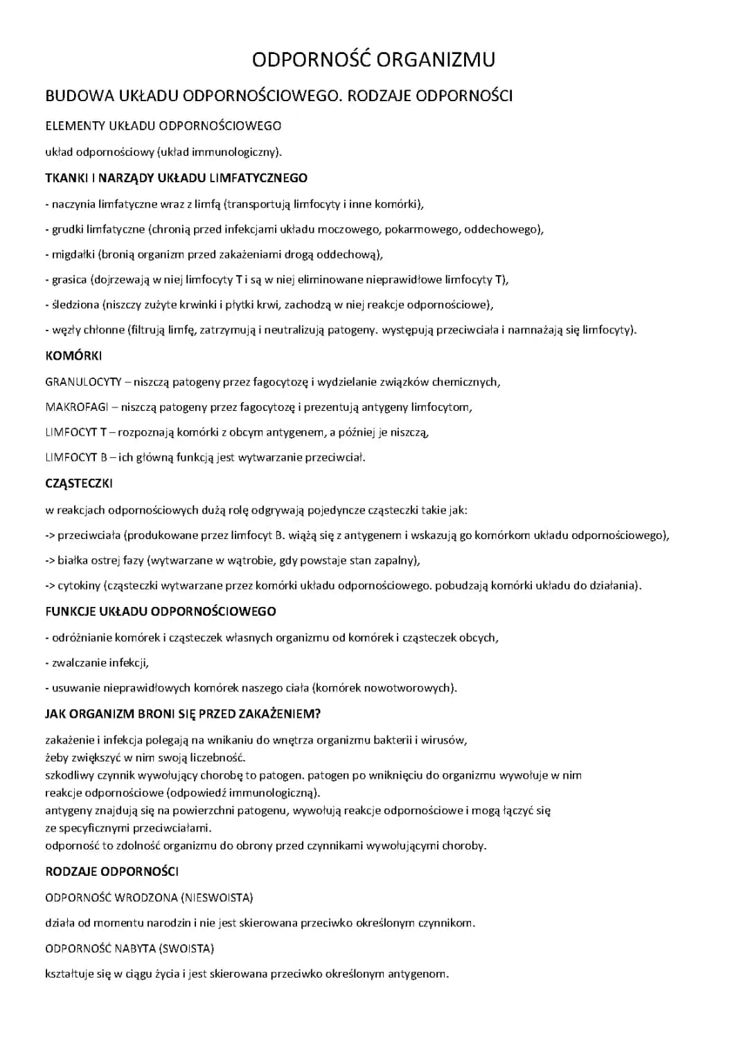 układ immunologiczny