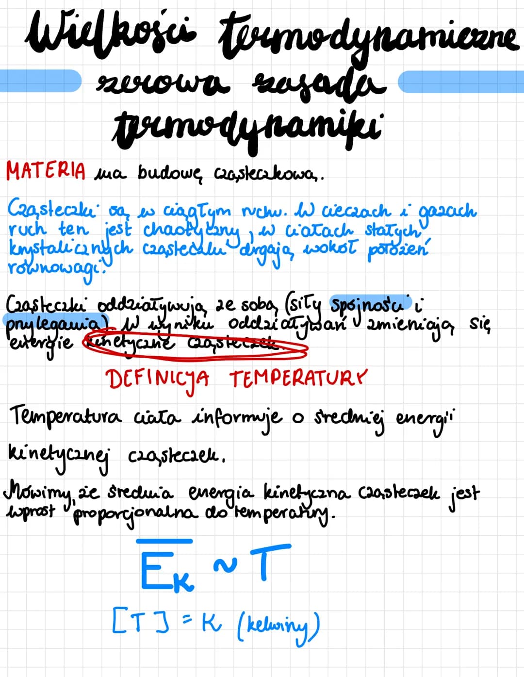 termodynamika Wielkości termodynamiczne
serowa zasada
termodynamiki
MATERIA ma budowę cząsteczkowa,.
i
ruch ten jest chaoty bny, w latach st