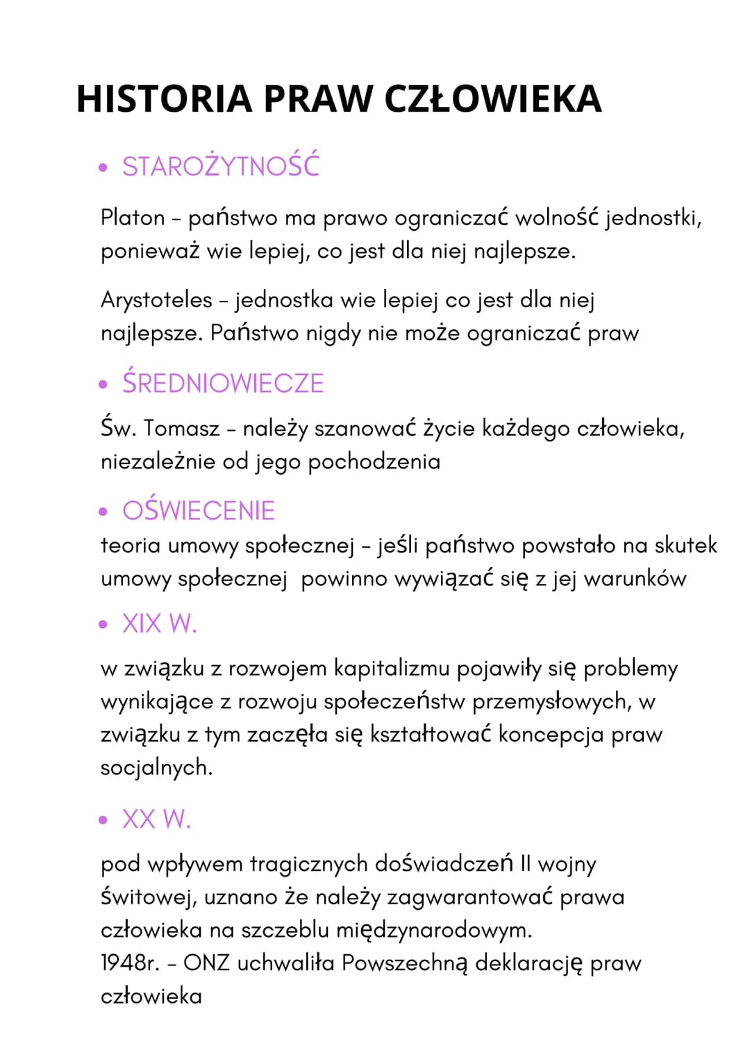 PRAWA
CZŁOWIEKA
Prawa człowieka to zbiór uprawnień, które
przysługują każdej osobie od chwili urodzenia
aż do śmierci. Nie wymagają żadnego
