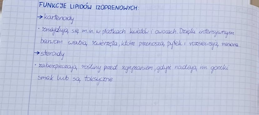 29.09.22
LIPIDOW
BUDOWA I FUNKCJE
LIPIDY (Huskurowce) stanowią, ołówny składnik bean biologicznych wszysthuch
organizmów. Pernia, funkigę su