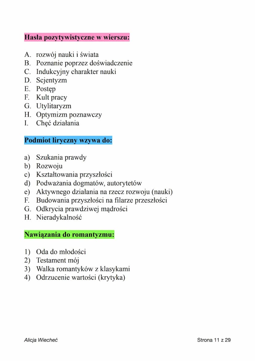 CECHY REALIZMU W LITERATURZE
1) Mimesis
2) Panorama społeczna
3) Tematyka współczesna i historyczna
4) Opisy ludzkich zachowań
5) Prawdopodo