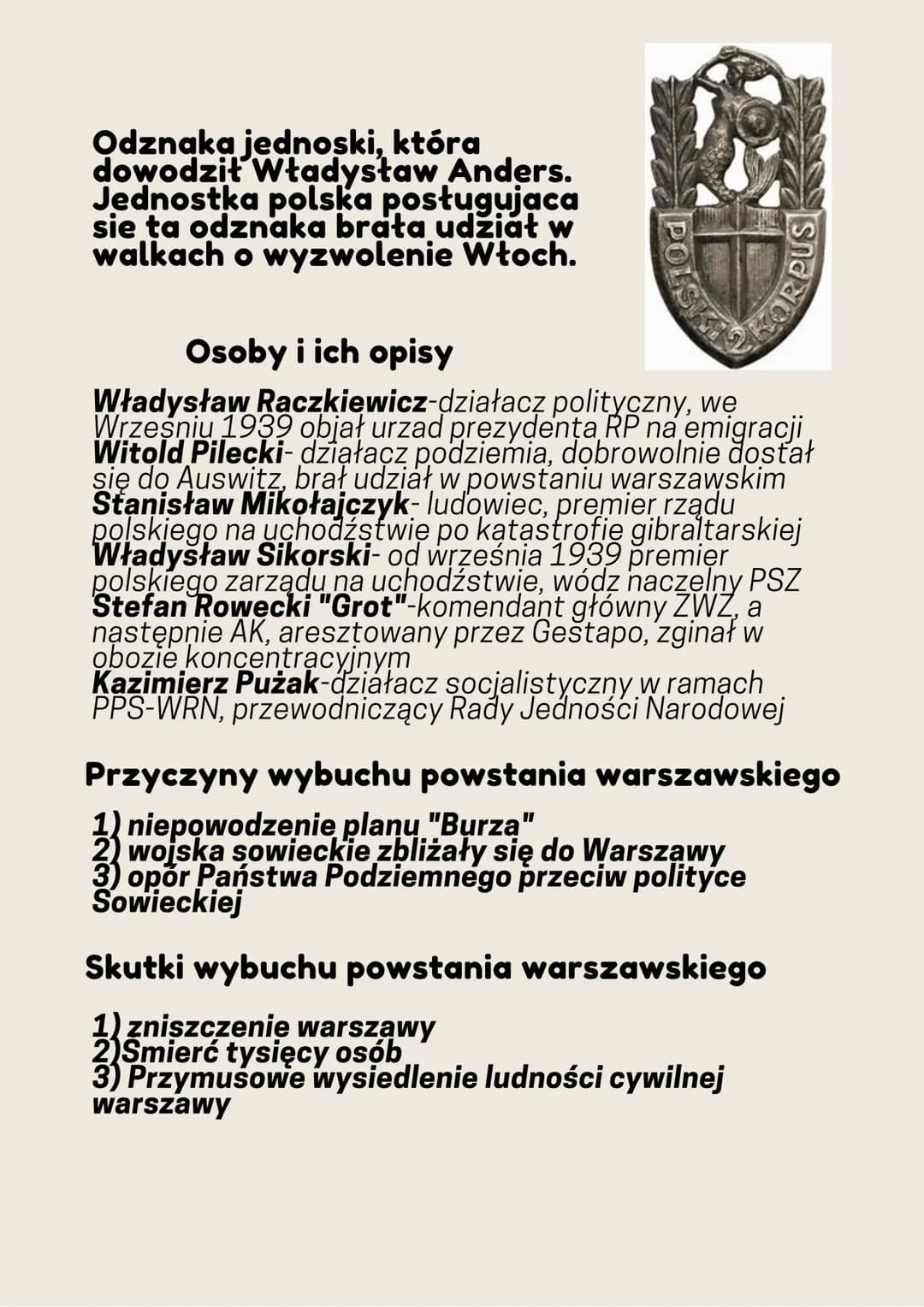 Polska w latach II
wojny światowej
Do działan stosowanych przez niemieckiech
okupantów na ziemiach polskich zaliczamy:
1) wywózki do obozów 