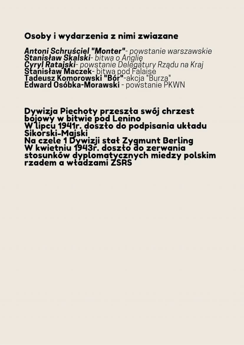 Polska w latach II
wojny światowej
Do działan stosowanych przez niemieckiech
okupantów na ziemiach polskich zaliczamy:
1) wywózki do obozów 