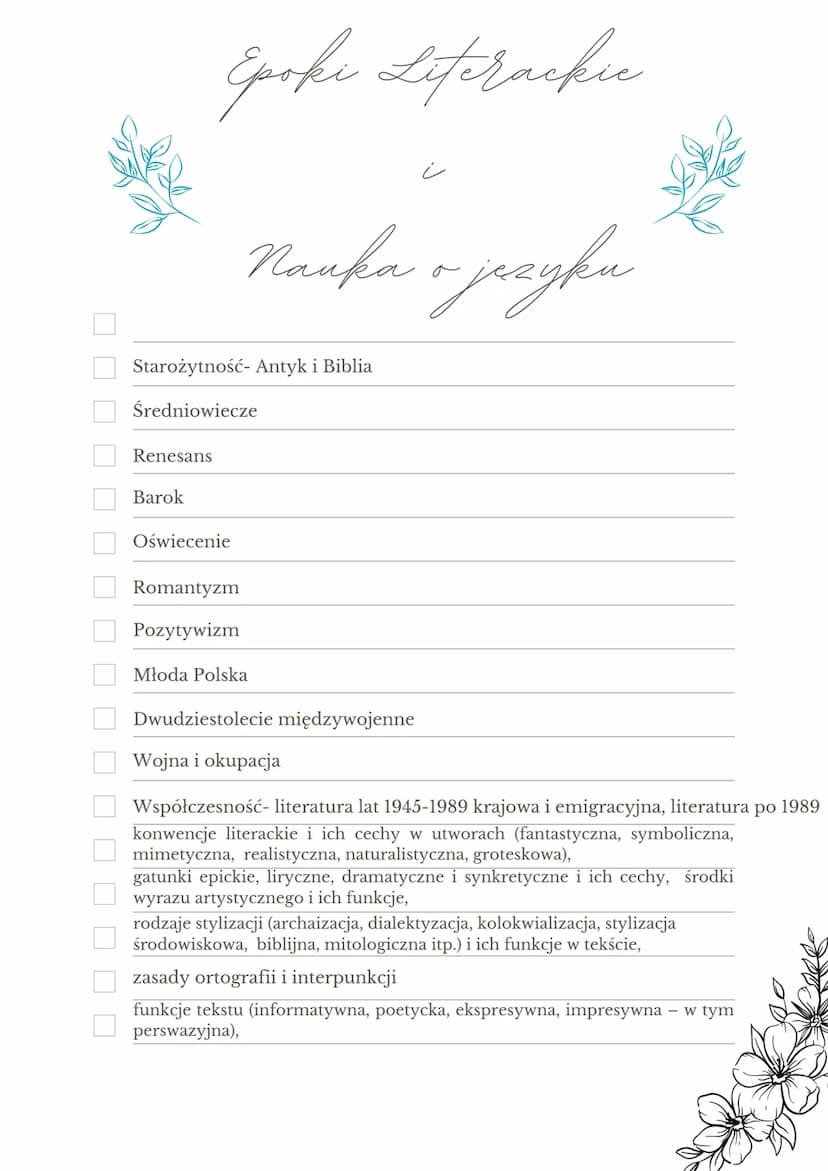 
<h2 id="listalektur">Lista lektur</h2>
<p>Wśród lektur obowiązkowych na maturę z języka polskiego znajdują się takie pozycje jak Biblia (fr
