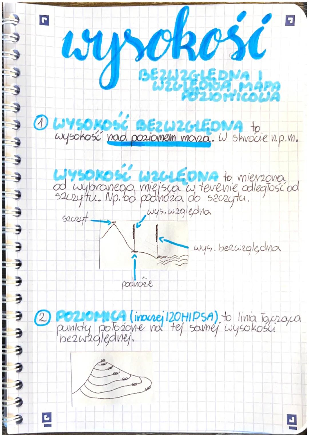 400
• wysokość
BEZWZGLEDNA 1
WZGLEONA MAPA
POZIOMICOWA
Ⓒ WYSOKOŚĆ
BEZWZGLĘDNA to
wysokość nad poziomem mora. W skvocie
IG
n.p.m.
WYSOKOŚĆ WZ