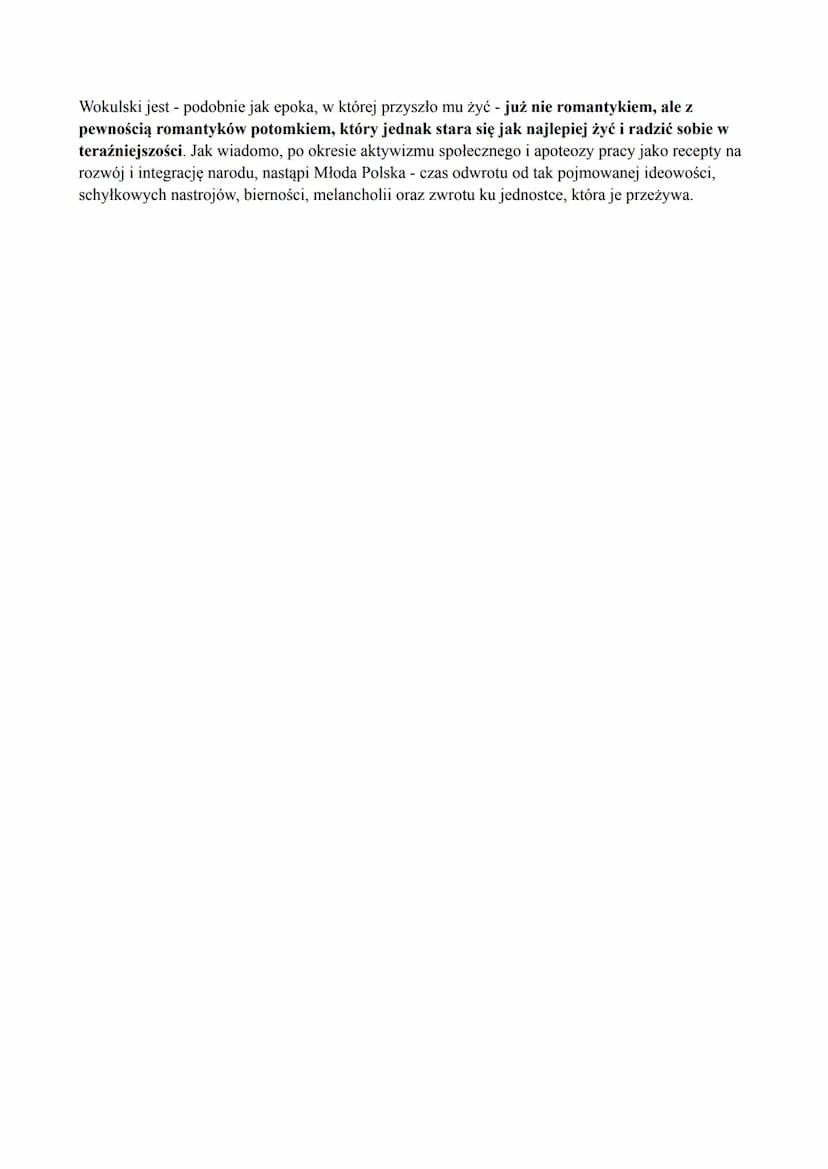 LALKA
CHARAKTERYSTYKA WOKULSKIEGO
Historia Stanisława Wokulskiego
Stanisław Wokulski przyszedł na świat najprawdopodobniej w 1832 r. Wywodzi