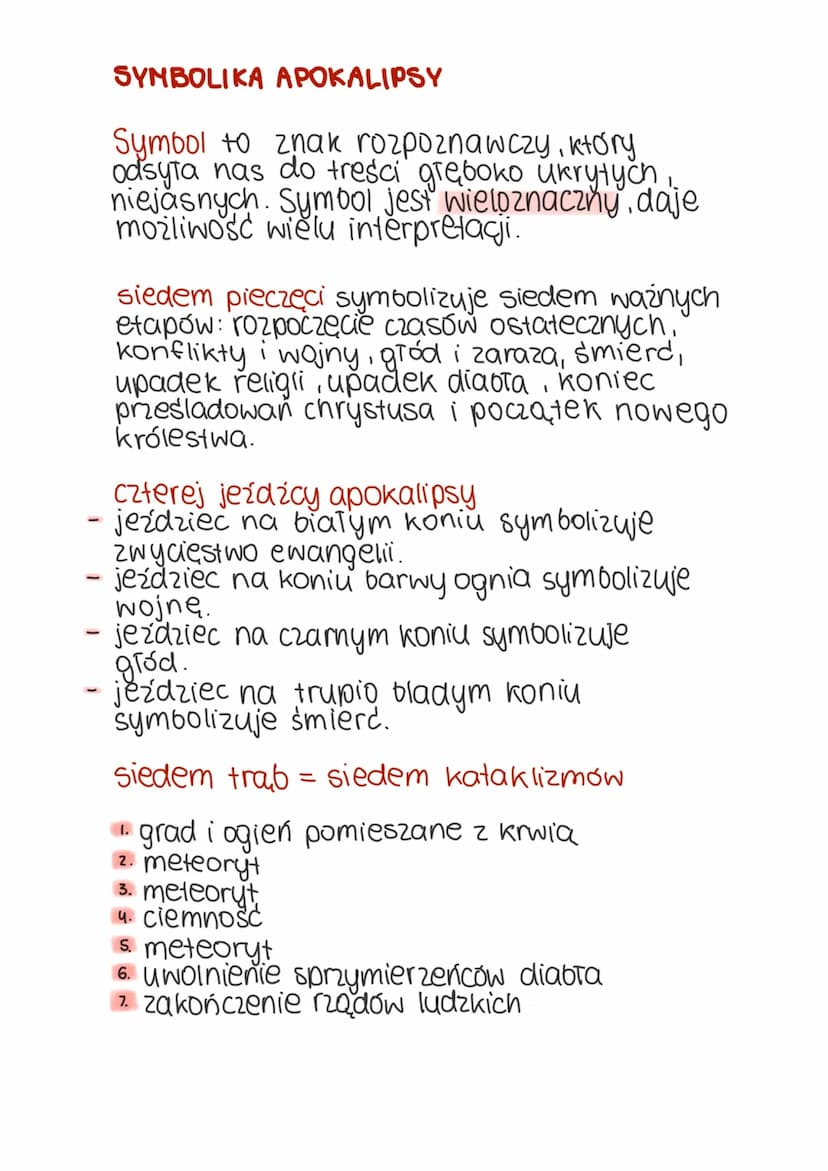 APOKALIPSA ŚW. JANA
Geneza: Apokalipsa św. Jana powstała pod
wpływem wizji, która zgodnie ze słowami
ksiegi przeżyt jej autor na greckiej
wy