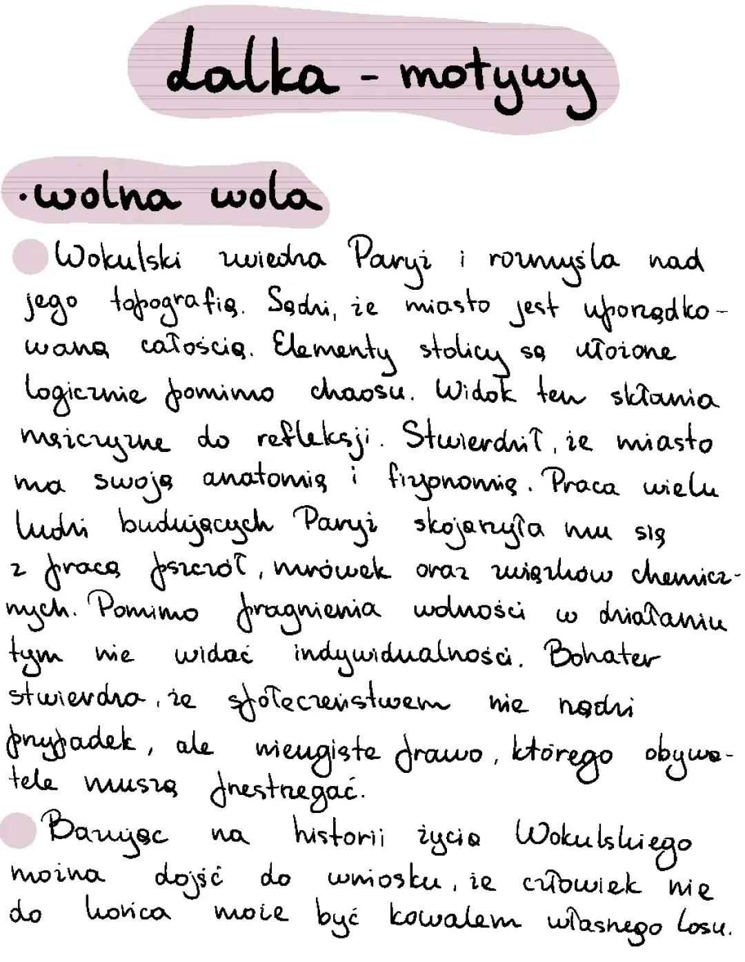 Motywy w „Lalce”