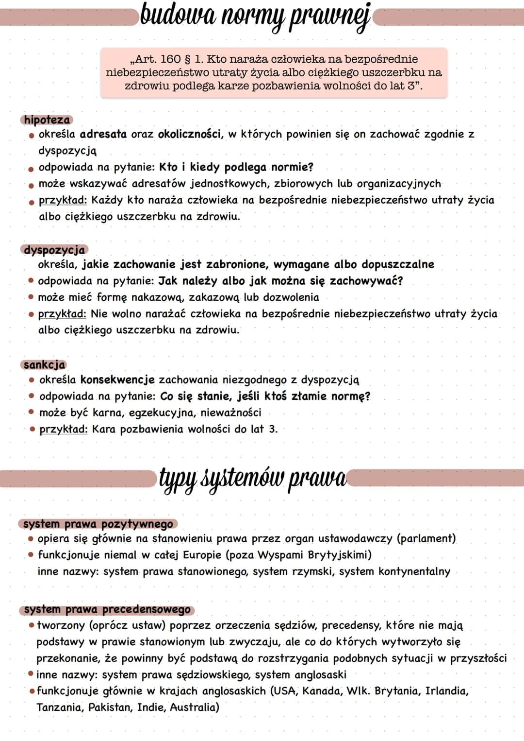 PODSTAWY PORZĄDKU PRAWNEGO
typy norm spolecznych
normy moralne
• złamanie zasad = indywidualne poczucie winy, wyrzuty sumienia, czasem równi