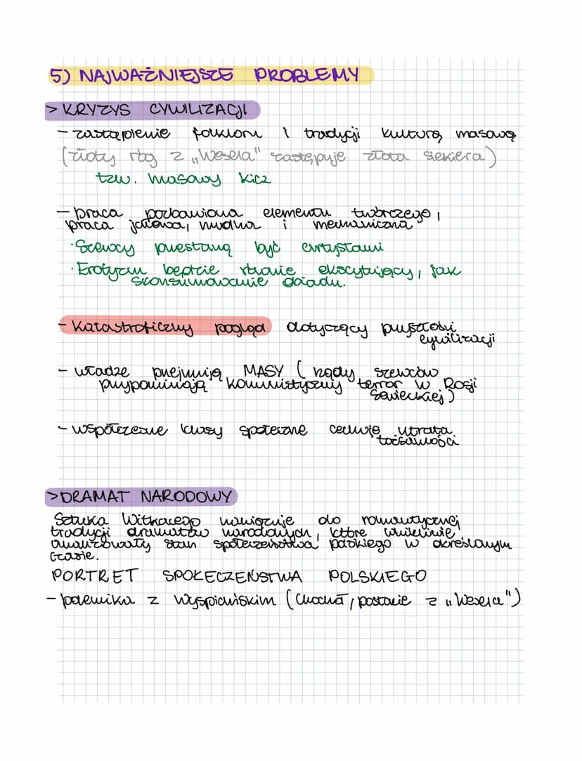 ||
SZEWCY
Stamistaw Ignacy Witkiewicz
DRAMAT
1) GENEZA
11, Szeway" so podsumowaniem poglądów autora no
temat sytuacji egrystencjalnej współc