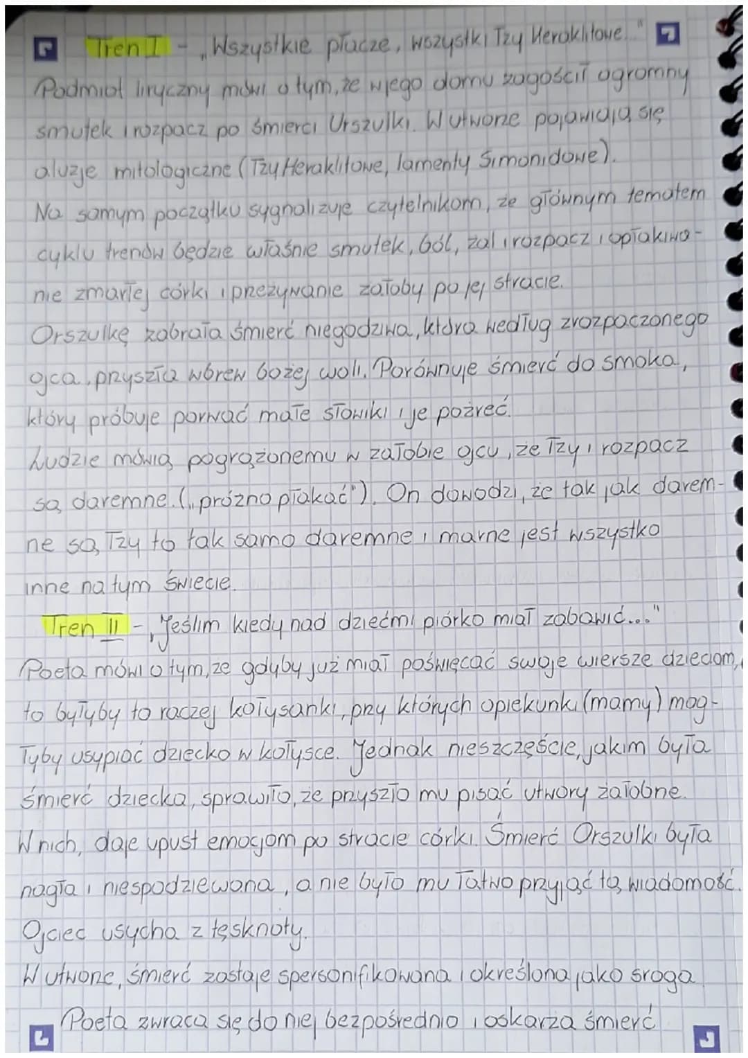 YZEN
RADEON
L
Rodzaj literacki · MIRYKA
Gatunek literack TREN
Epoka literocka RENESANS
Czas i miejsce akcji
Jako cykl poetycki
YAN KOCHANOWS