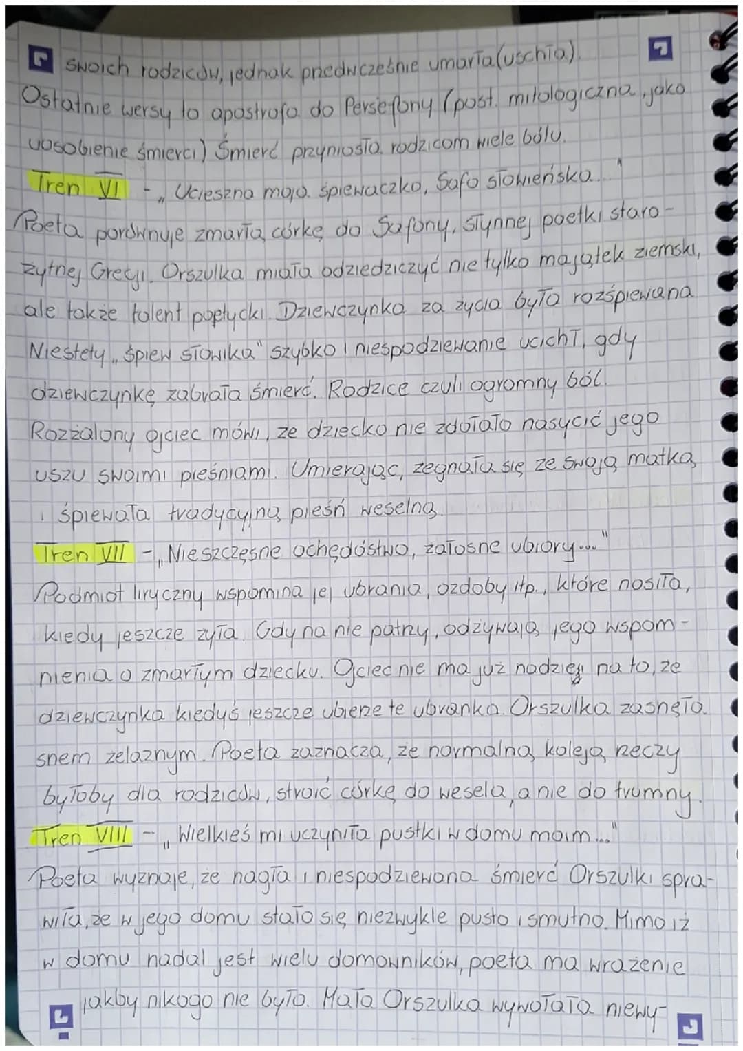 YZEN
RADEON
L
Rodzaj literacki · MIRYKA
Gatunek literack TREN
Epoka literocka RENESANS
Czas i miejsce akcji
Jako cykl poetycki
YAN KOCHANOWS