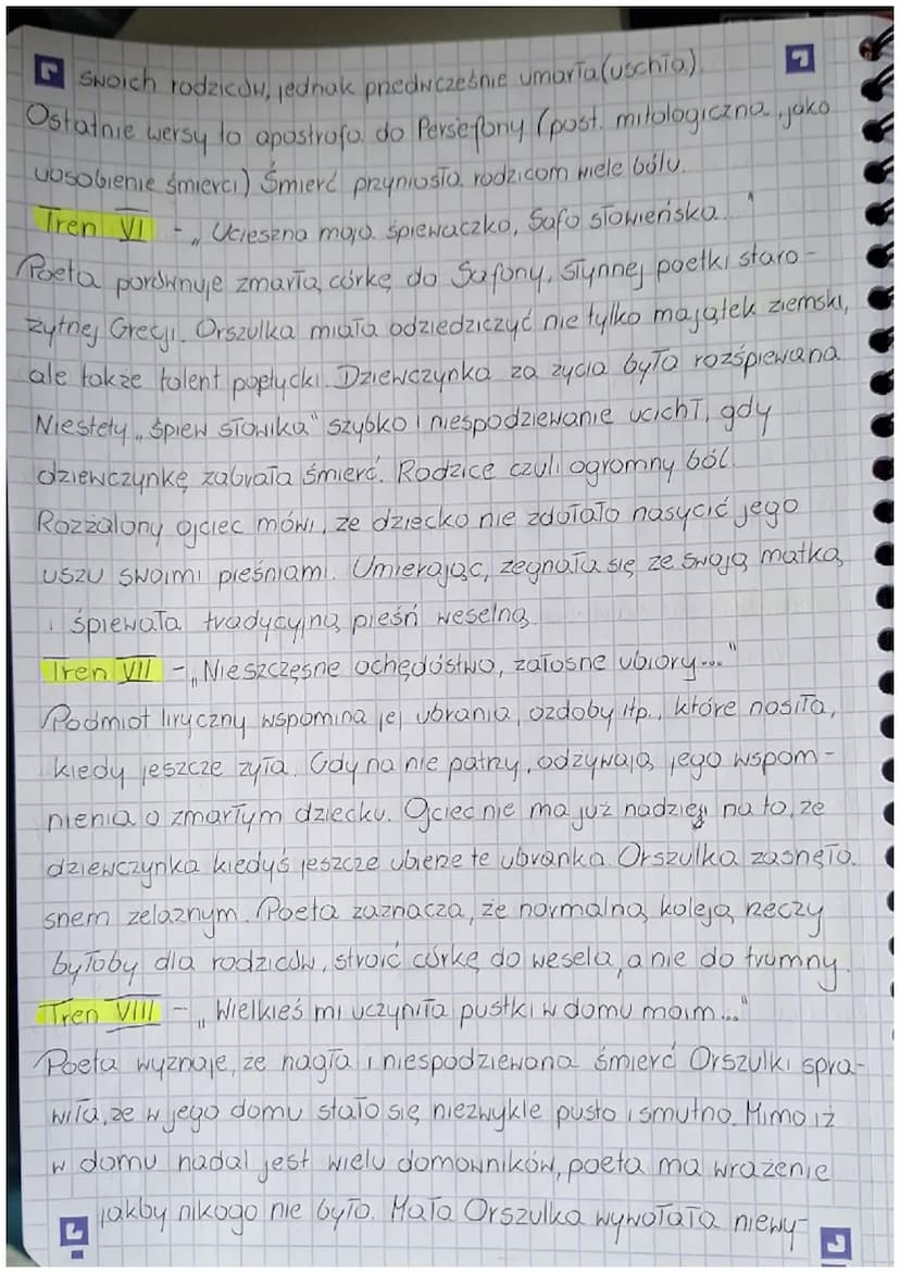 YZEN
RADEON
L
Rodzaj literacki · MIRYKA
Gatunek literack TREN
Epoka literocka RENESANS
Czas i miejsce akcji
Jako cykl poetycki
YAN KOCHANOWS