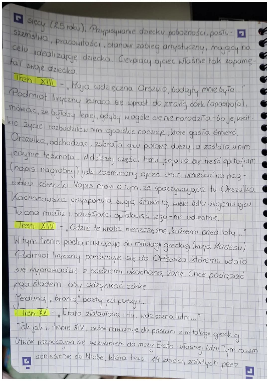 YZEN
RADEON
L
Rodzaj literacki · MIRYKA
Gatunek literack TREN
Epoka literocka RENESANS
Czas i miejsce akcji
Jako cykl poetycki
YAN KOCHANOWS