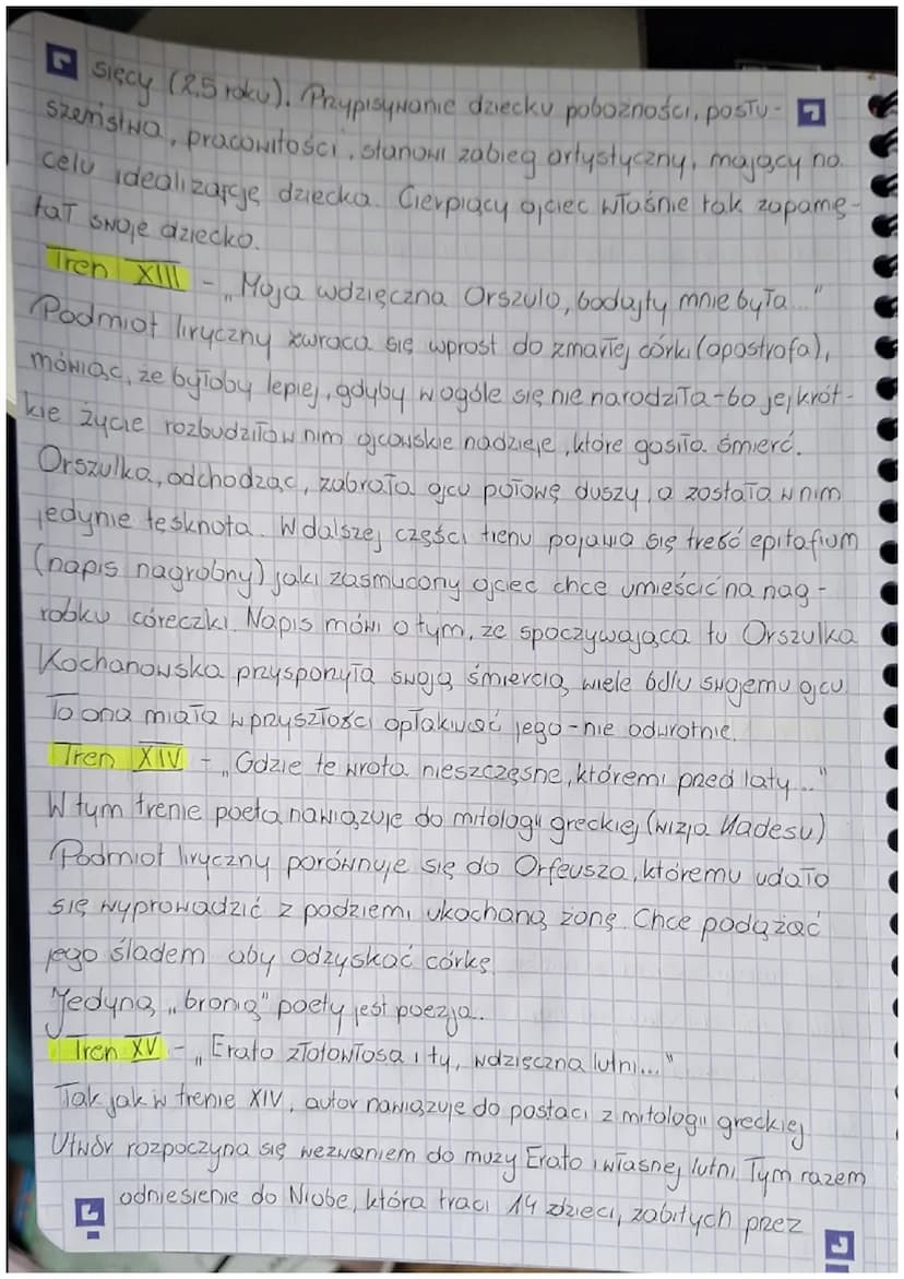YZEN
RADEON
L
Rodzaj literacki · MIRYKA
Gatunek literack TREN
Epoka literocka RENESANS
Czas i miejsce akcji
Jako cykl poetycki
YAN KOCHANOWS