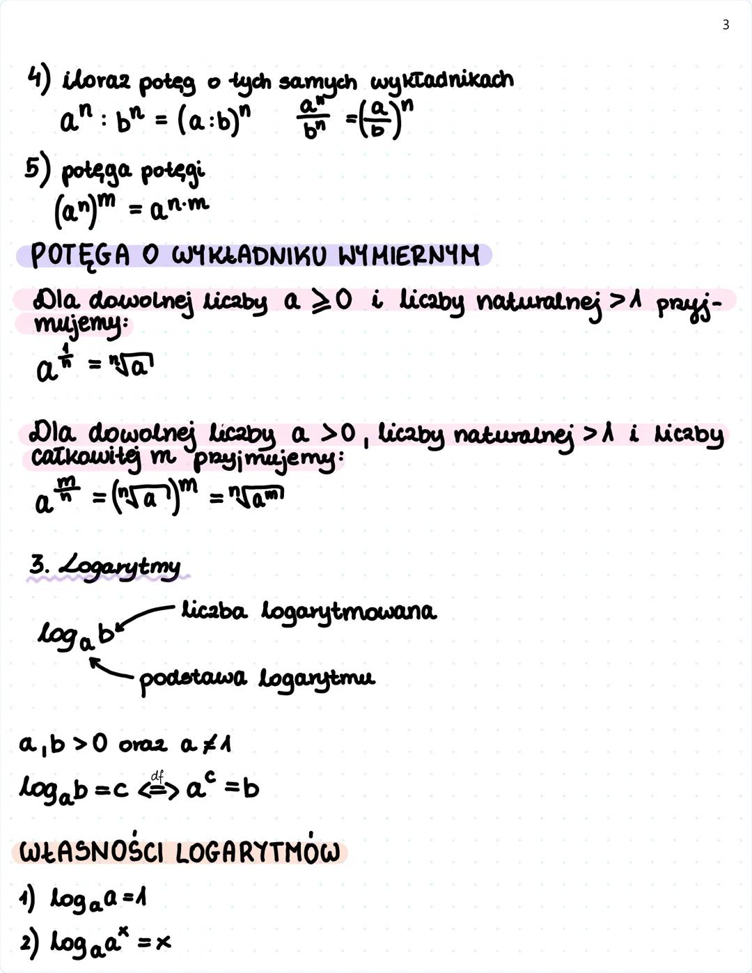 1
Matematyka
prawa
deiałań na potęgach, pierwiastkach i logarytmach
1. Pierwiastki
Х
Pierwiastkiem kwadratowym 2 liczby nieujemnej a jest li