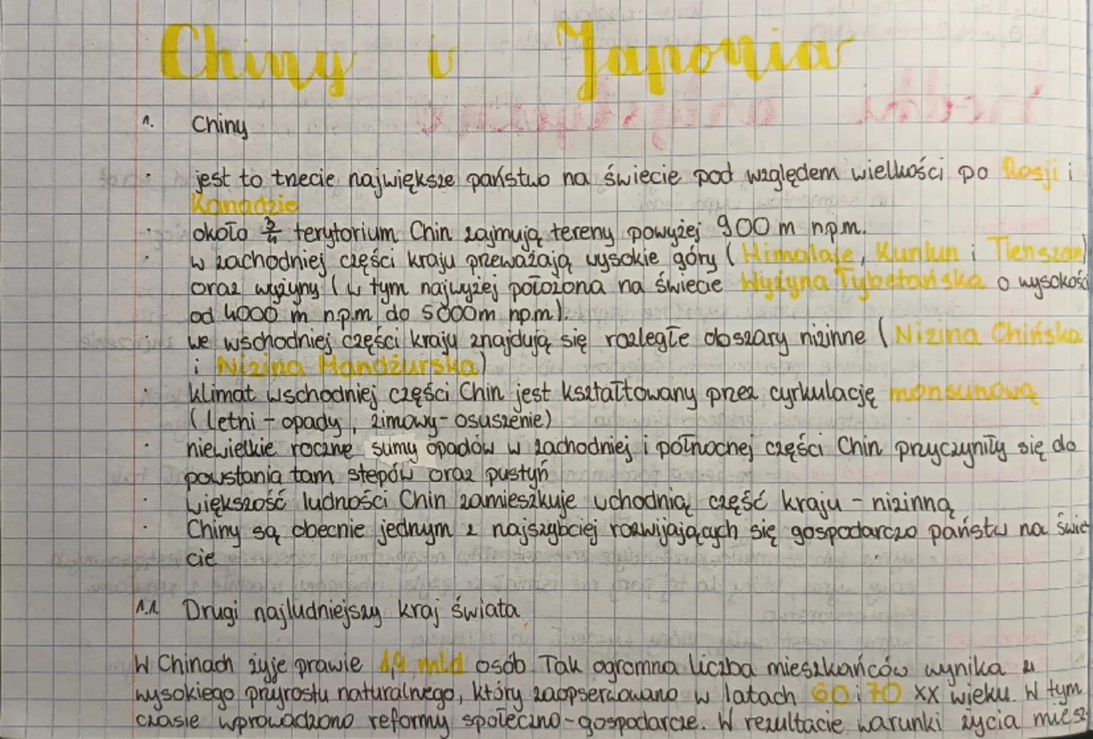 A
Azja
środowisko przyrodnicze Azje
Aaja jest największym kontynentem na świecie
jest kontynentem wyżynno-górskim → 45% powierzchni 20jmują 