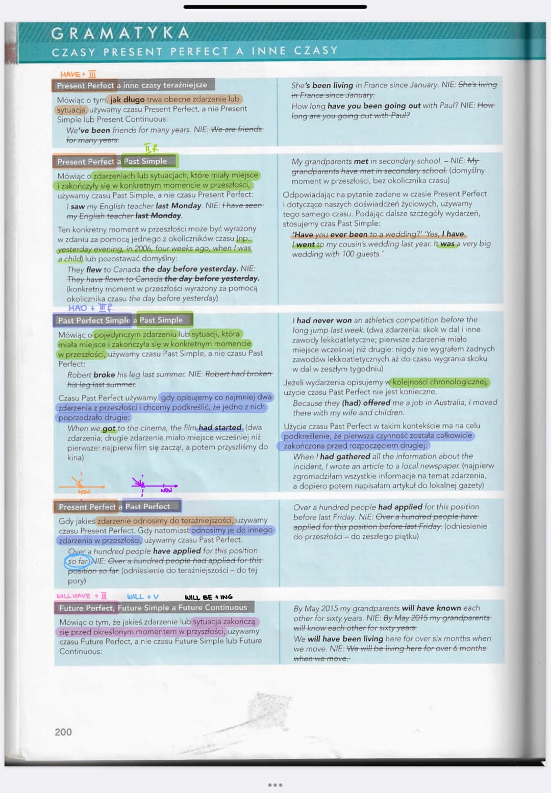 GRAMATYKA
CZASY PRZESZŁE
TABELE >>>246
Past Simple If.
Czasu Past Simple używamy:
• mówiąc o zdarzeniach lub sytuacjach, które miały miejsce