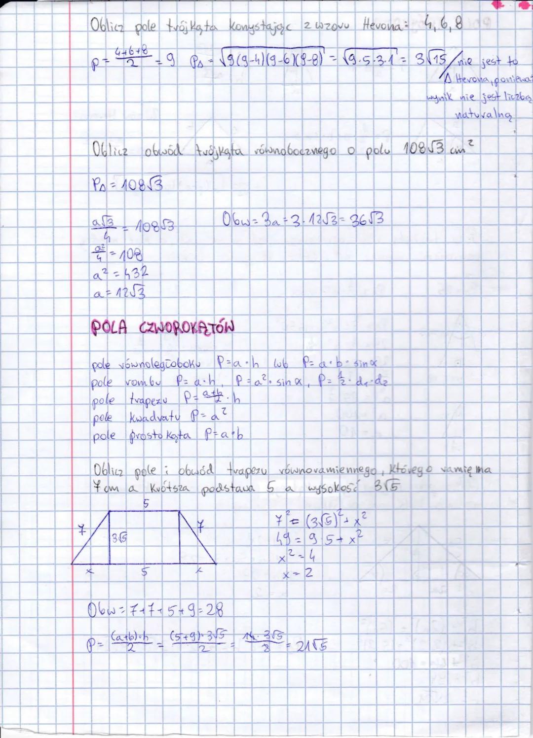 # TRYGONOMETRIA 28.11

## TRÓJKĄTY PROSTOKĄTNE

Twierdzenie odwrotne do
twierdzenia Pitagorasa:

460

a√2

30
a√3
2a
a
a

a

Sprawdź, czy tr