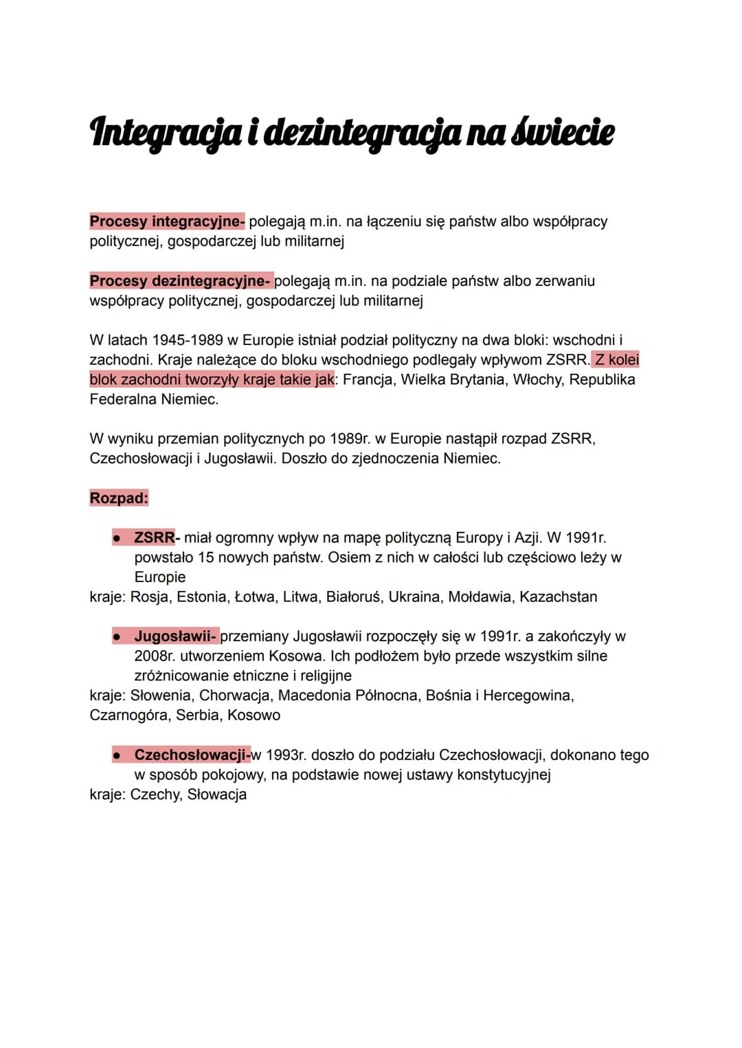 Podział polityczny świata
Państwo- podstawowa jednostka podziału politycznego świata. To suwerenna
organizacja terytorialna.
elementy składa