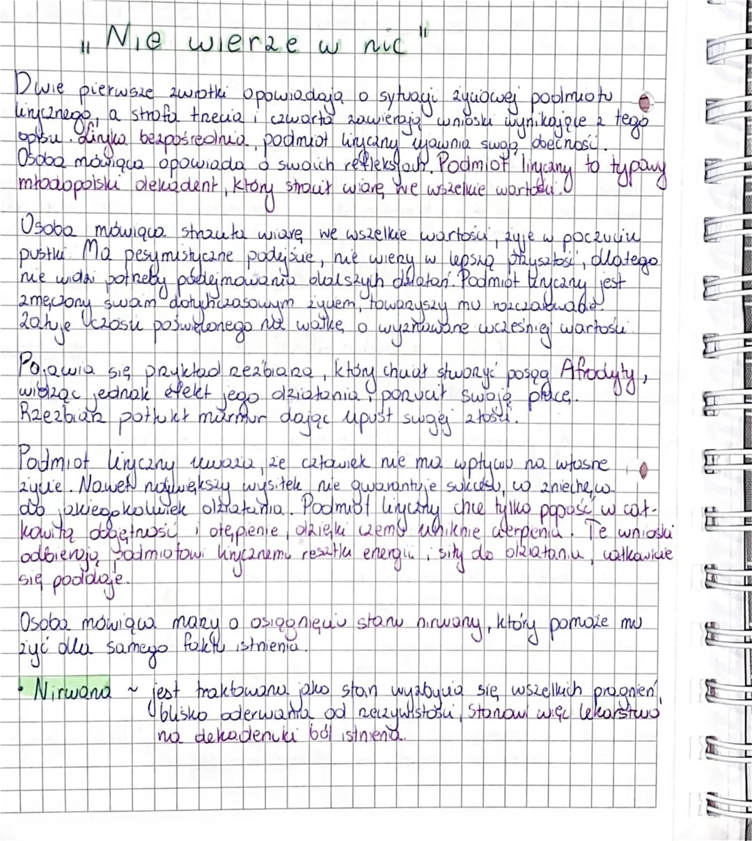 <h2 id="interpretacjawierszaniewierzwnicautorstwakazimierzaprzerwatetmajera">Interpretacja wiersza "Nie wierzę w nic" autorstwa Kazimierza P