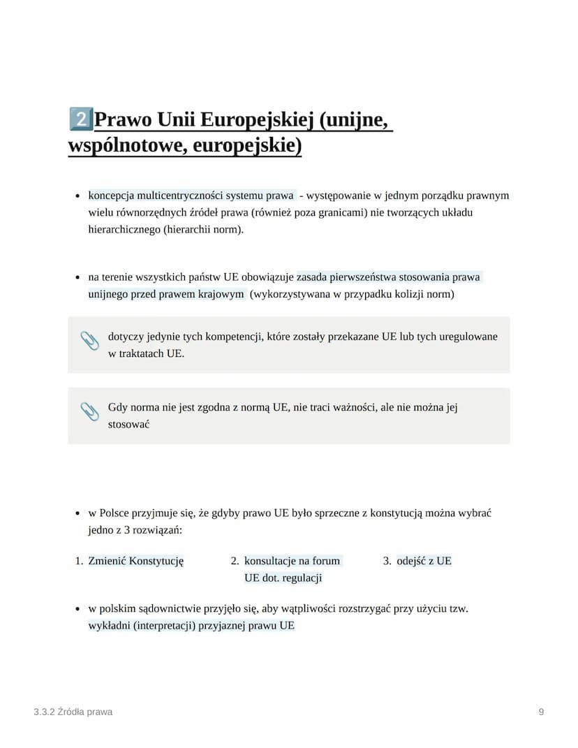 O
3.3.2 Źródła prawa
Akty prawne
Akty nienormatywne:
Akty prawne w Polsce
Akty stanowienia prawa (normatywne, źródła prawa)
Akty stosowania 