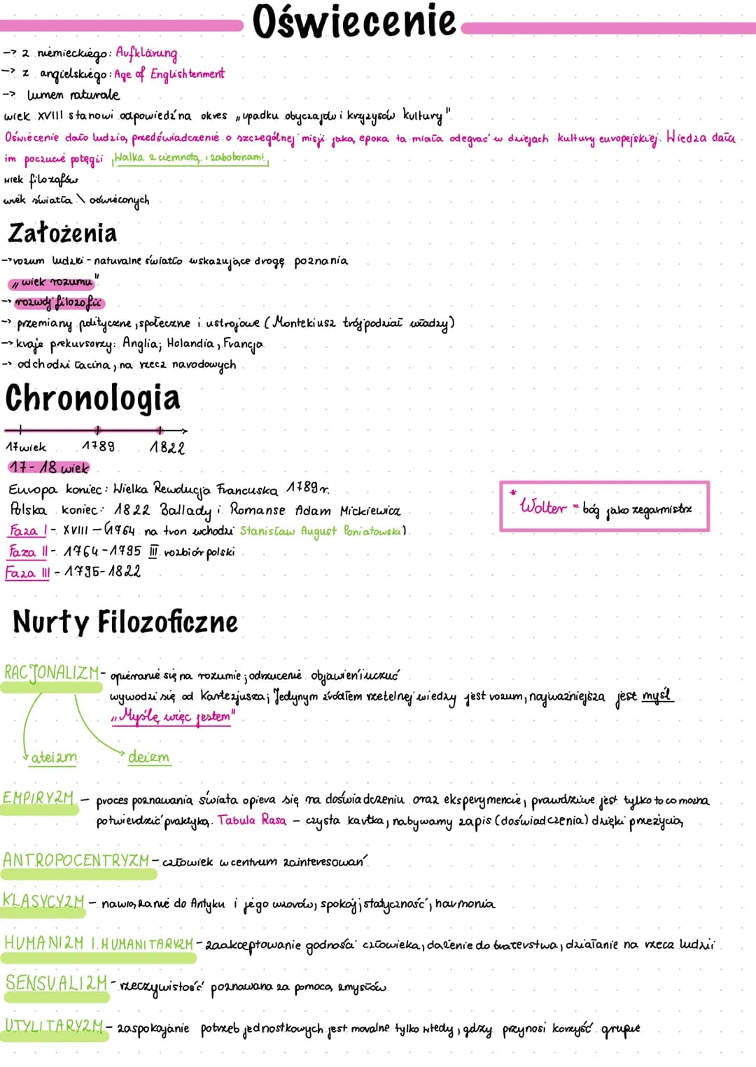 -> 2 niemieckiego: Aufklärung.
-> x angielskiego: Age of Englishtenment
-> lumen naturale
wiek XVIII stanowi odpowiedź na okres, upadku obyc