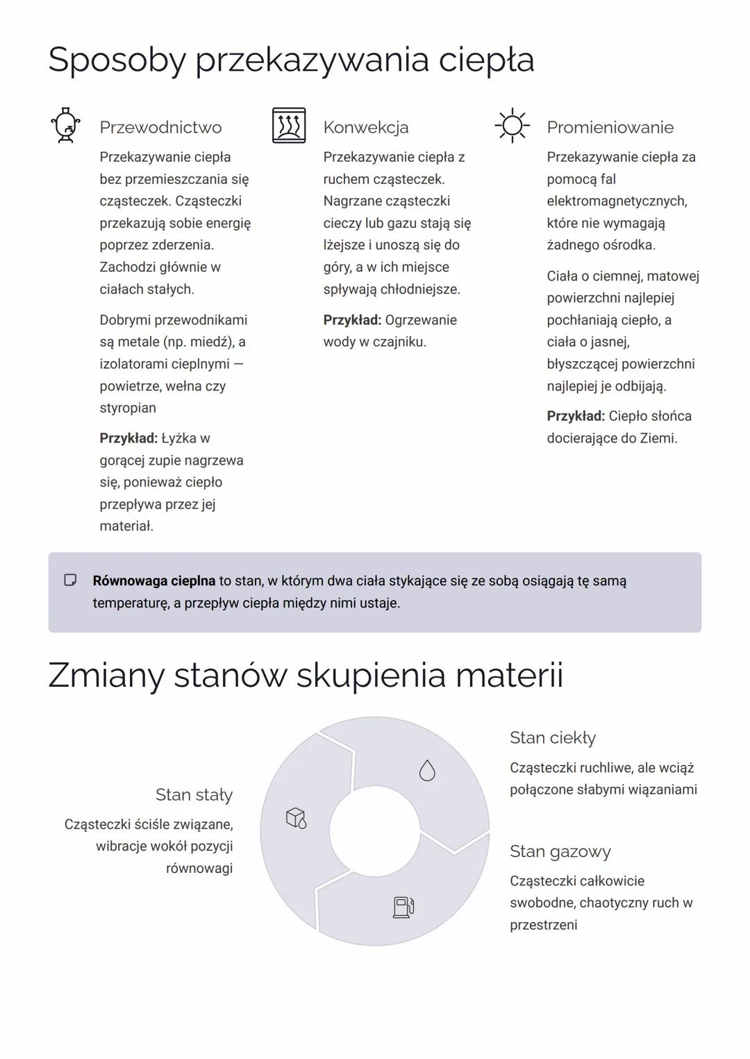 Energia wewnętrzna i temperatura
Co to jest energia wewnętrzna?
Energia wewnętrzna to suma wszystkich
energii kinetycznych (związanych z ruc