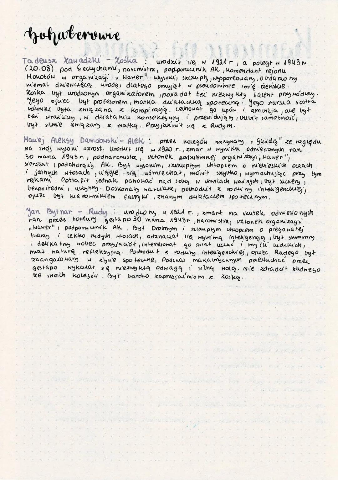 •
okupowana Warszawa
plan wydarzen
1
2
3
५
5
7
Kamienie na szaniec
Aleksander Kamiński
problematyka
RODZAJ: epika
GATUNEK: Literatura faktu
