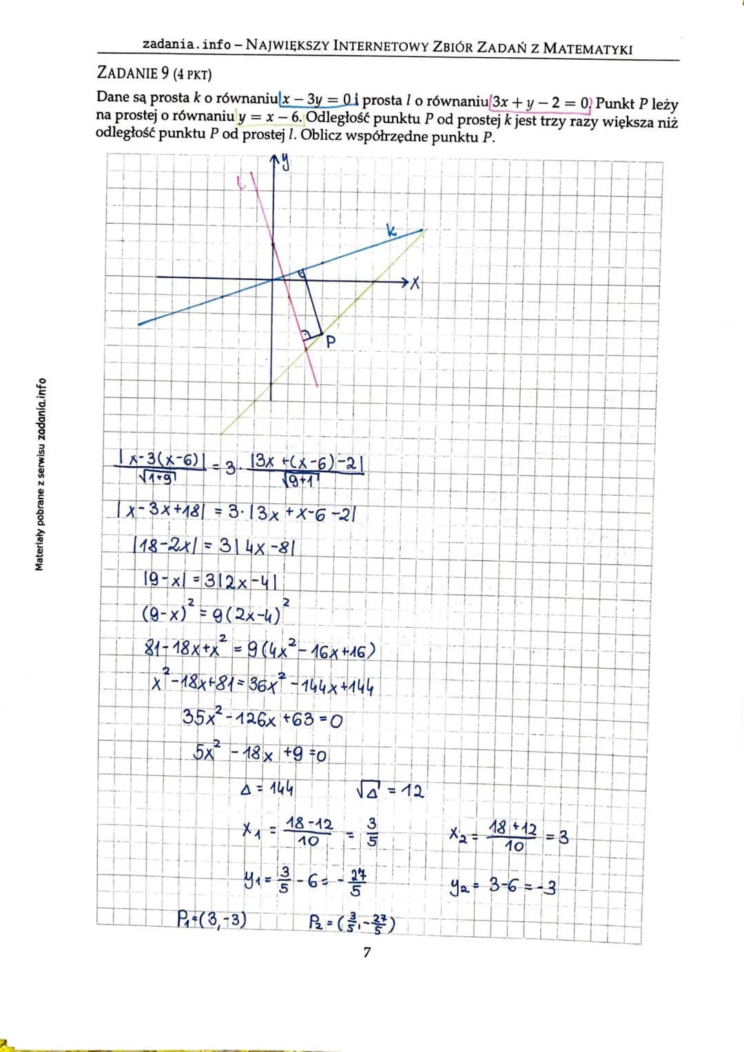 Materiały pobrane z serwisu zadania.info
zadania.info - Największy INTERNETOWY ZBIÓR ZADAŃ Z MATEMATYKI
Zadania zamknięte
ZADANIE 1 (1 PKT)

