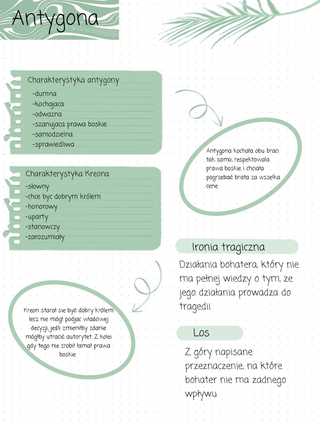 Antygona
Temat
Tematem tragedii jest spór miedzy
kreonem, a antygona:
-kreon zakazał pogrzebania polonejkesa
(brata antygony)
-antygona sie 