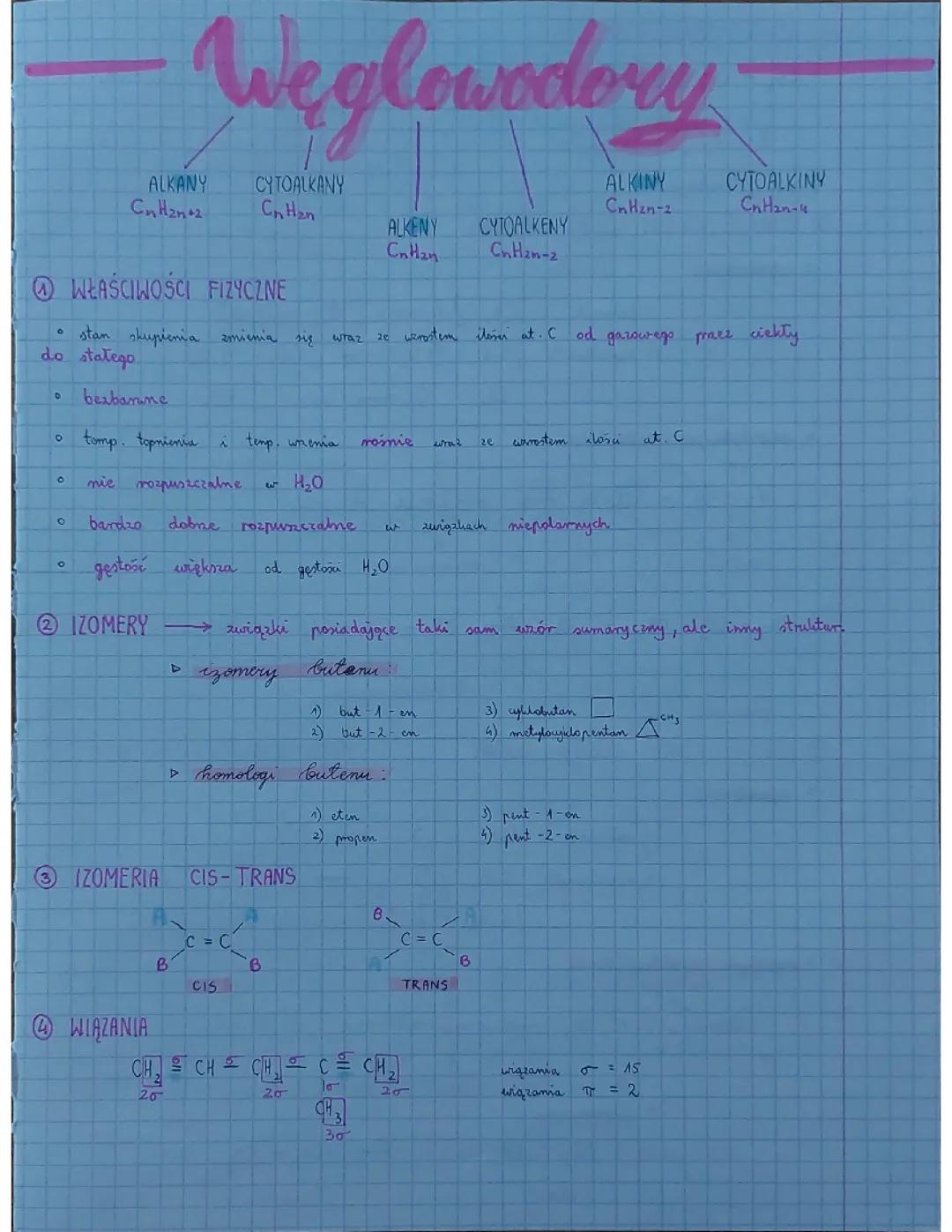 Węglowodory - Alkany, Alkeny, i Alkiny: Podstawy Chemii