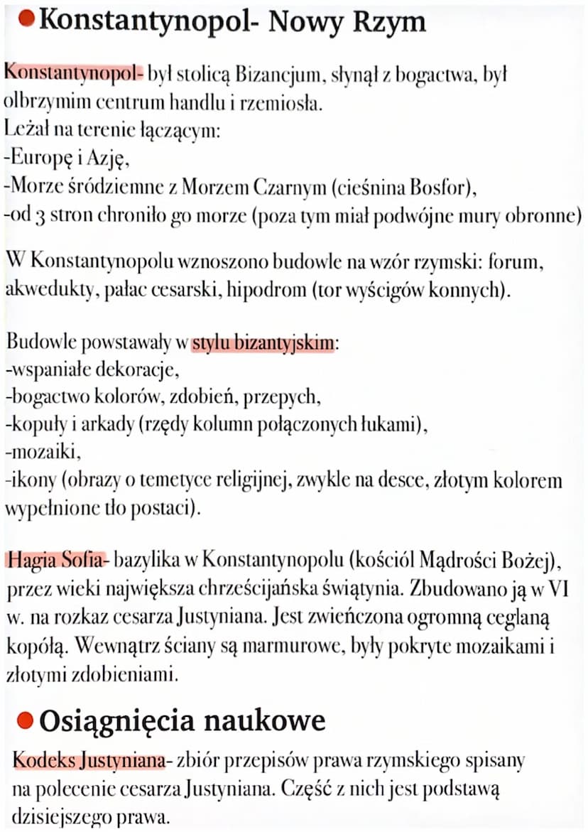 Bizancjum w czasach
świetności
Bizancjum
Cesarstwo wschodniorzymskie jest również nazywane cesarstwem
bizantyjskim lub Bizancjum.
Cesarstwo 
