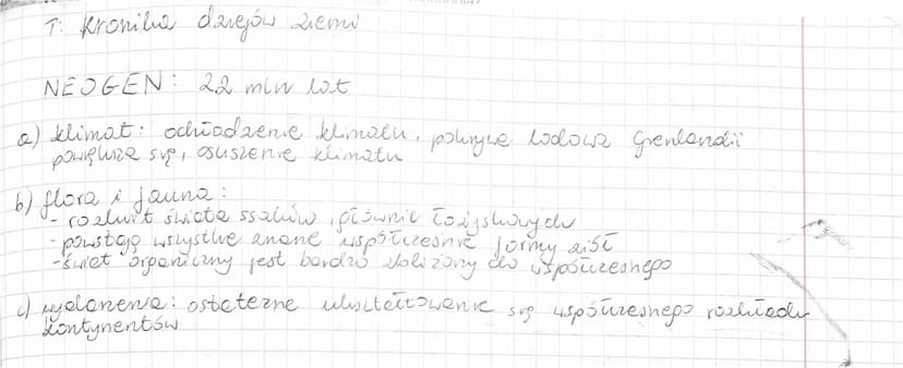 T: Odtionem idetowanie darejów ziemi.
1 the shied peologić historycznej:
- paleontologia · (organ's my )
-paleogeografia - (warunti pegerafi