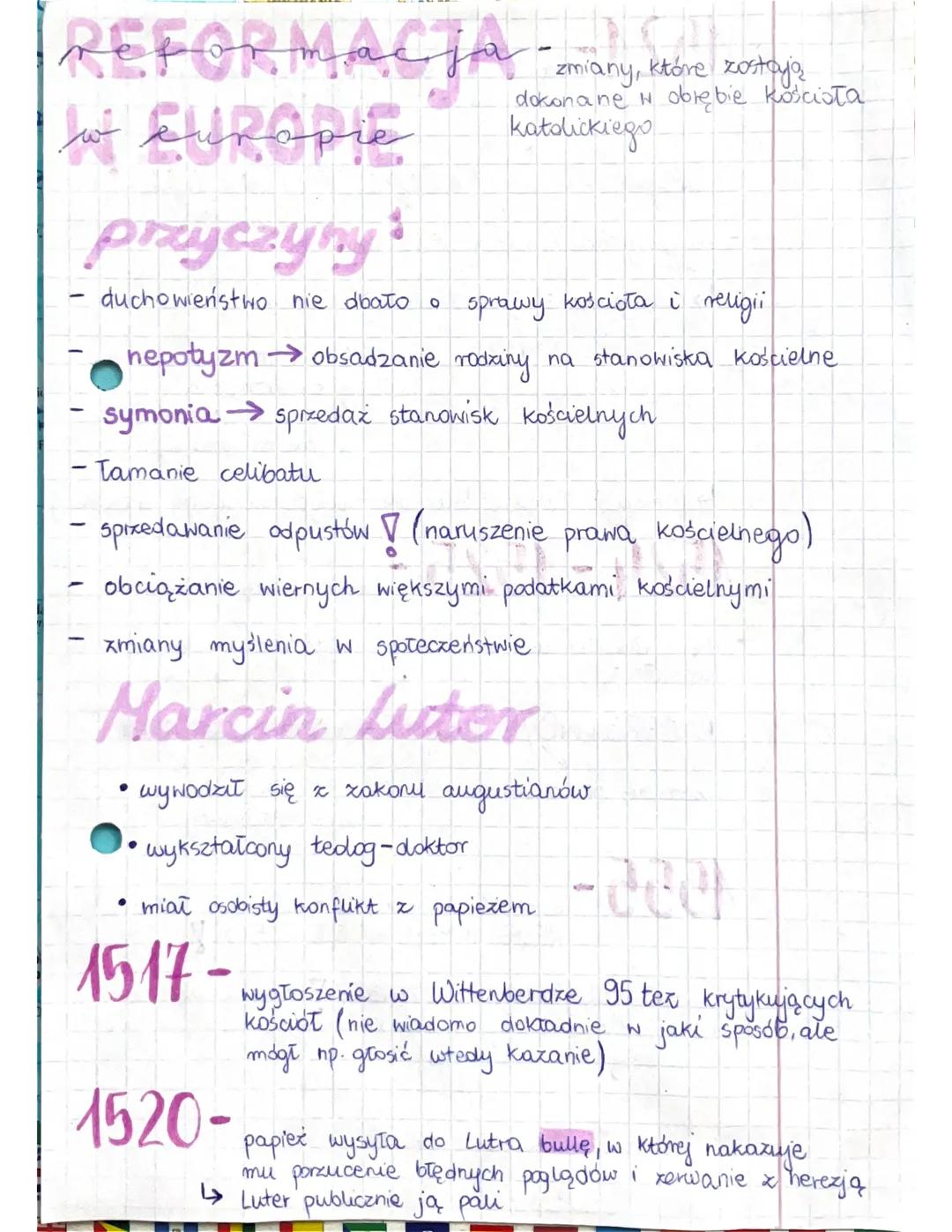 Reformacja w Europie: Przyczyny, Skutki i Kluczowe Postacie