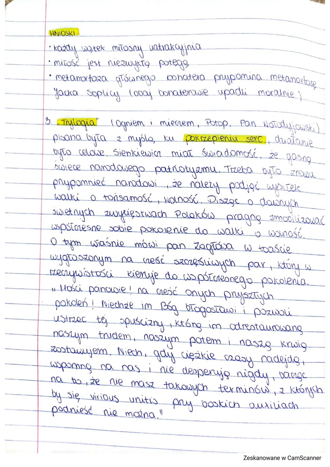 06.09.201
Lekga 3.
Temat Miłość z przeszkodomi
-
• Potop" H. Sienkiewicz
#1
на
1. W celu uatrakcyjnienia fabuly, zgodnie & pantysią
XIX wiec